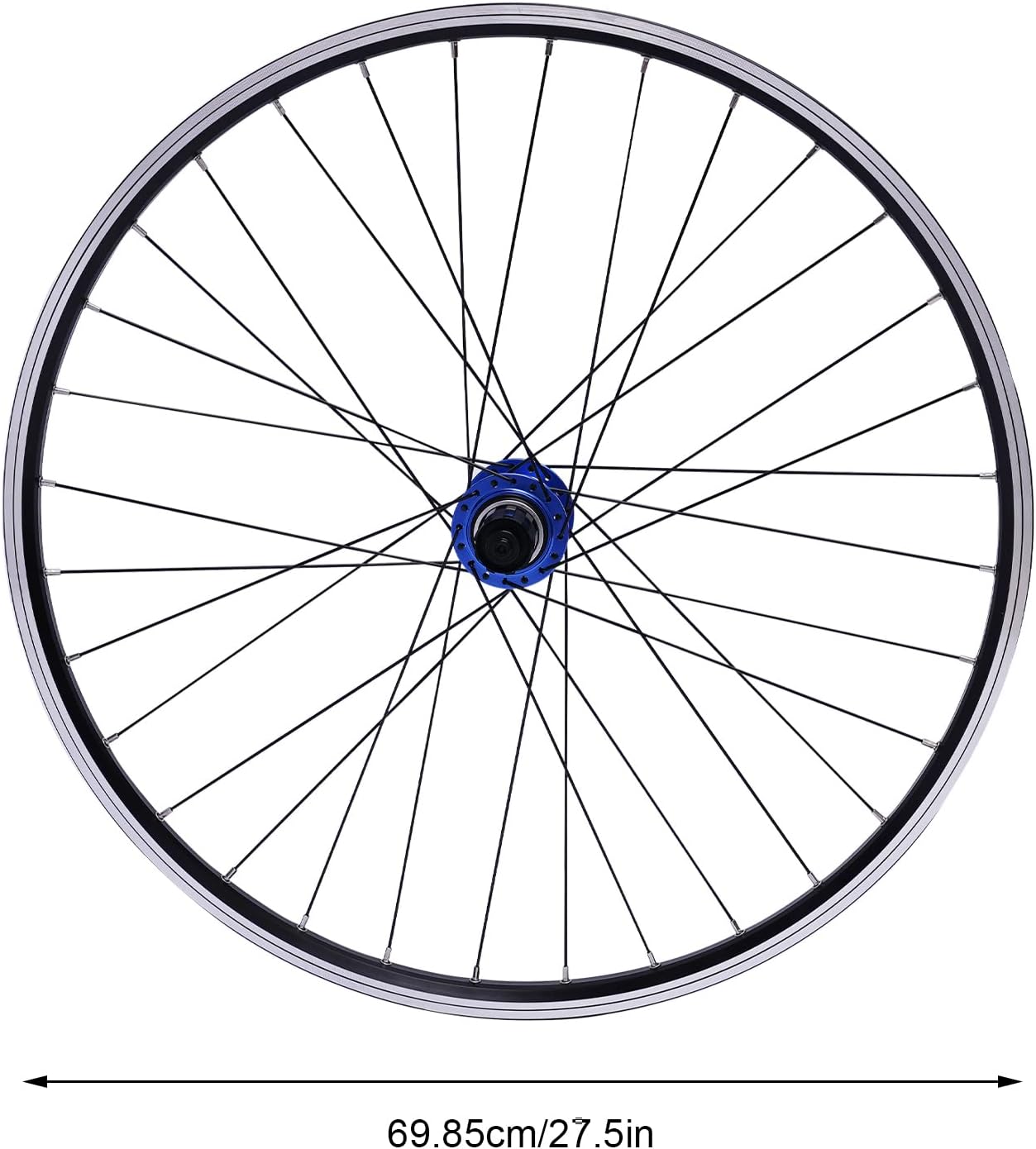 Juego de ruedas de bicicleta de montaña de 27.5 pulgadas, freno de disco de aleación de aluminio, ruedas delanteras y traseras de liberación rápida,