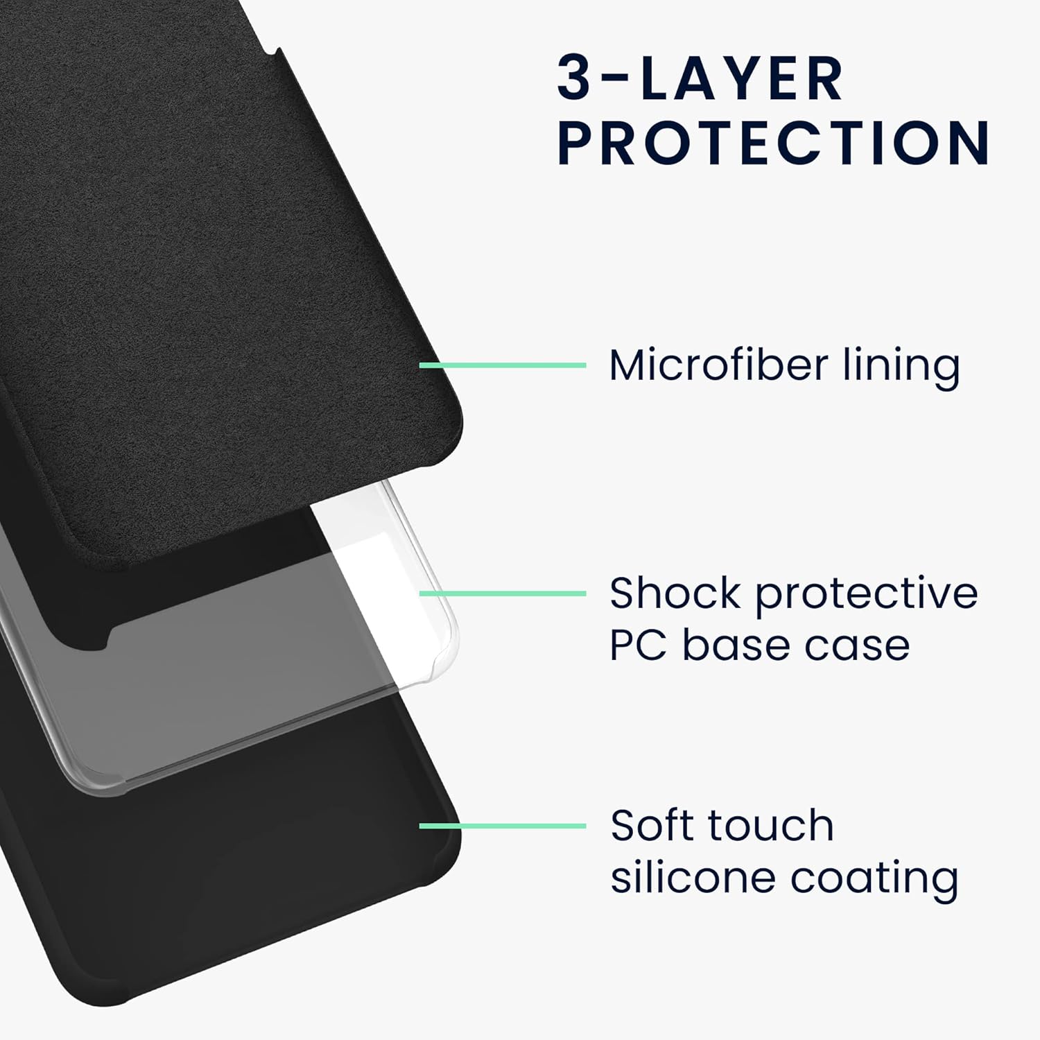 kwmobile Funda compatible con Motorola Moto G62 5G – Funda delgada de silicona TPU – Acabado suave al tacto – Negro