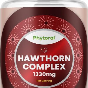 Cápsulas extra fuertes de bayas de espino  Suplemento de espino para la salud del corazón para hombres y mujeres  Potente extracto 41 vitaminas del Cápsulas extra fuertes de bayas de espino  Suplemento de espino para la salud del corazón para hombres y mujeres  Potente extracto 41 vitaminas del