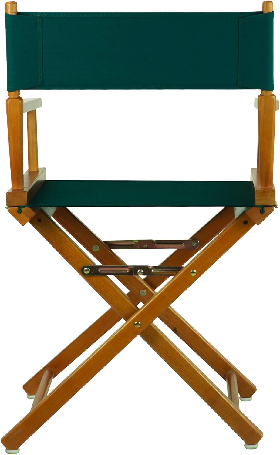 Casual Home – Silla de director de 18 in, marco de roble miel, con lona color verde cazador, altura clásica