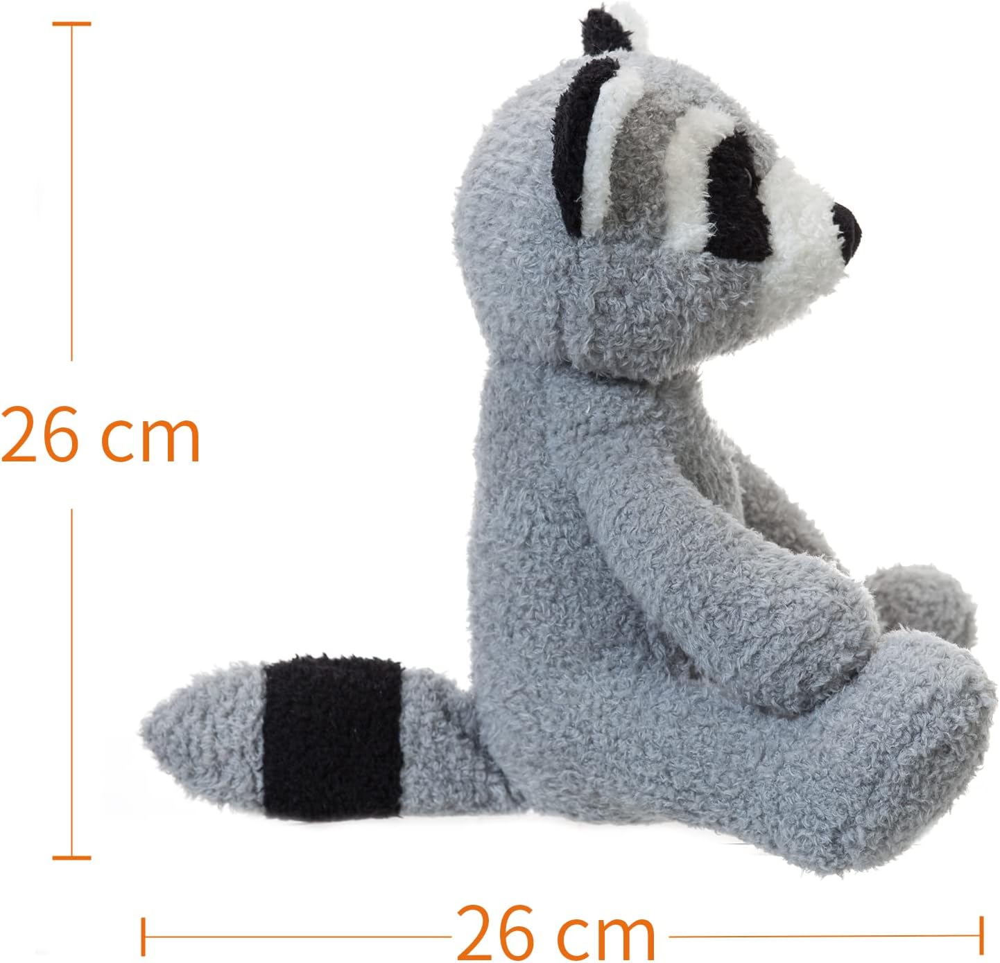Apricot Lamb Toys – Peluche de mapache de terciopelo suave, perfecto para niños (mapache de terciopelo, 10 pulgadas)
