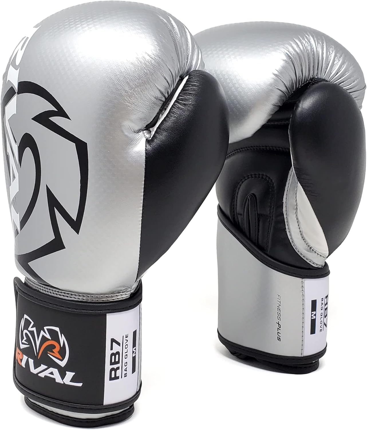 RIVAL Boxing RB7 Fitness Plus – Guantes de bolsa, sistema de correa Ergo y acolchado en capas de alta densidad para trabajo pesado en bolsas y