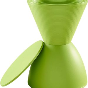 Modway Haste – Taburete moderno y contemporáneo con forma de reloj de arena, color verde Modway Haste – Taburete moderno y contemporáneo con forma de reloj de arena, color verde