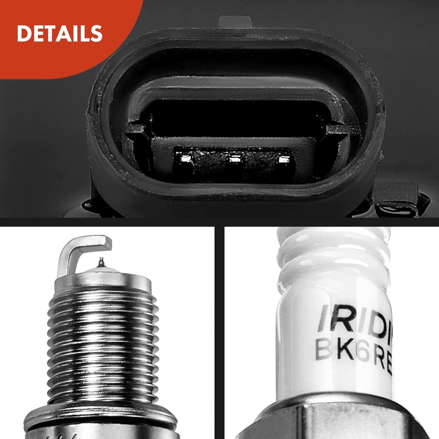 A-Premium Bobinas de encendido y bujías compatibles con Chevrolet Colorado 2007-2012 y GMC Canyon 2007-2012 y Hummer H3 2007-2010, juego de 5 piezas