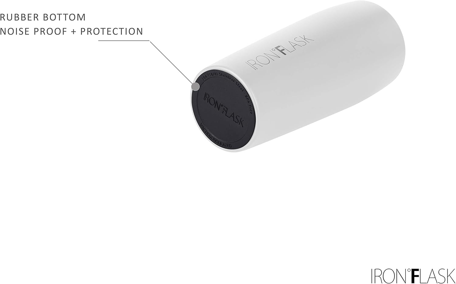 IRON FLASK Nomad – Vaso de 24 onzas con 2tapas (abatible y con pajilla), de acero inoxidable con aislamiento al vacío, doble pared, taza térmica