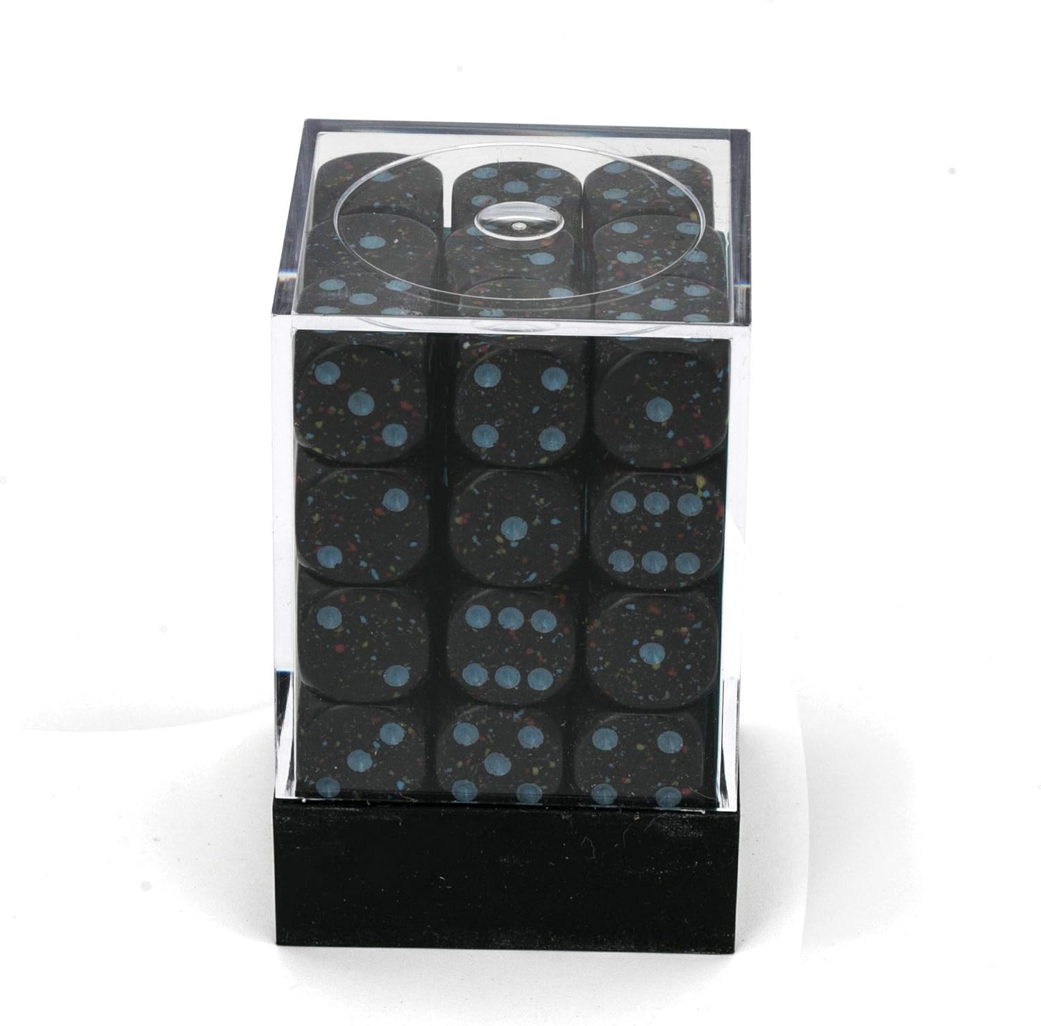 DND – Juego de dados Chessex D&D de 0.472 pulgadas, juego de dados poliédricos de plástico con estrellas azules moteadas, Dungeons and Dragons,