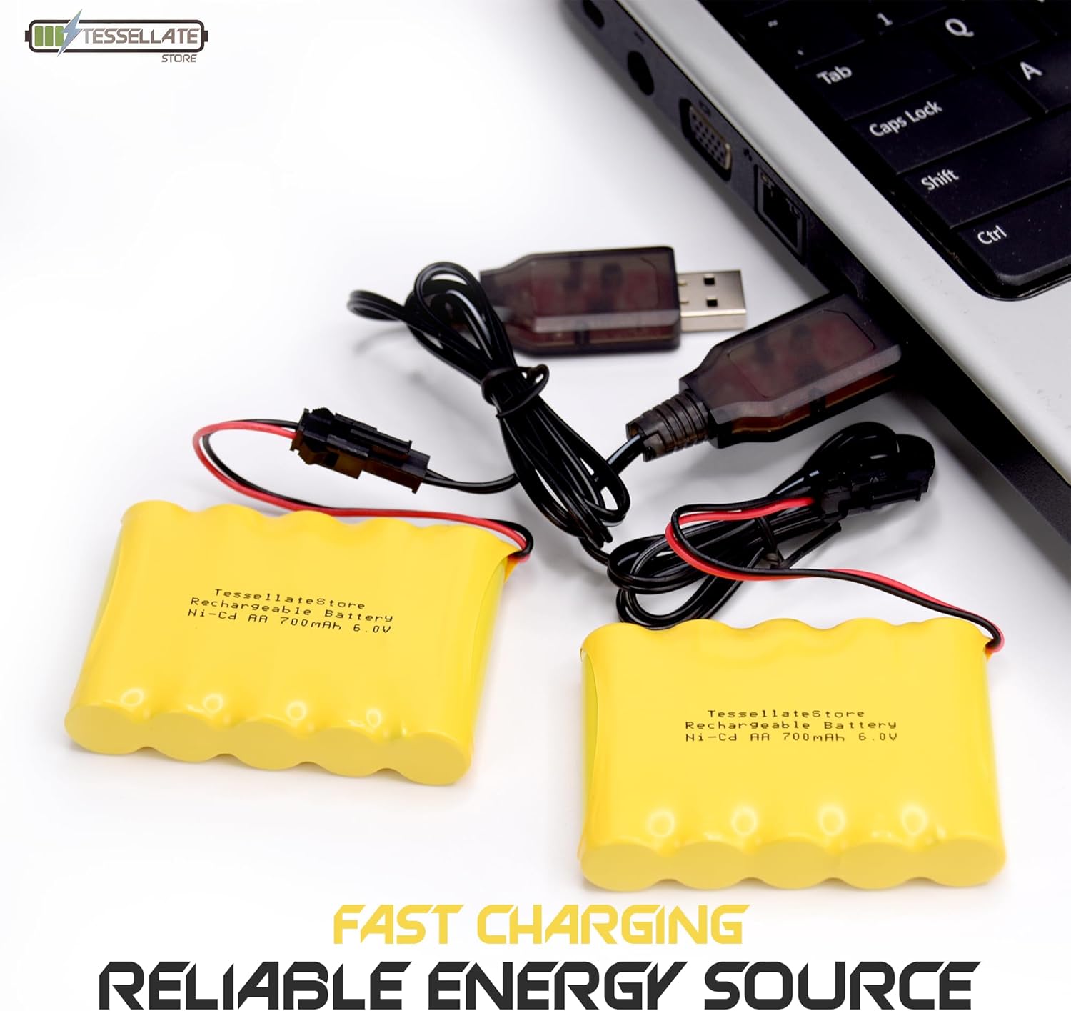 TessellateStore Batería Ni-CD Energy 6.0V 700mAh + SM2 Plug (2)