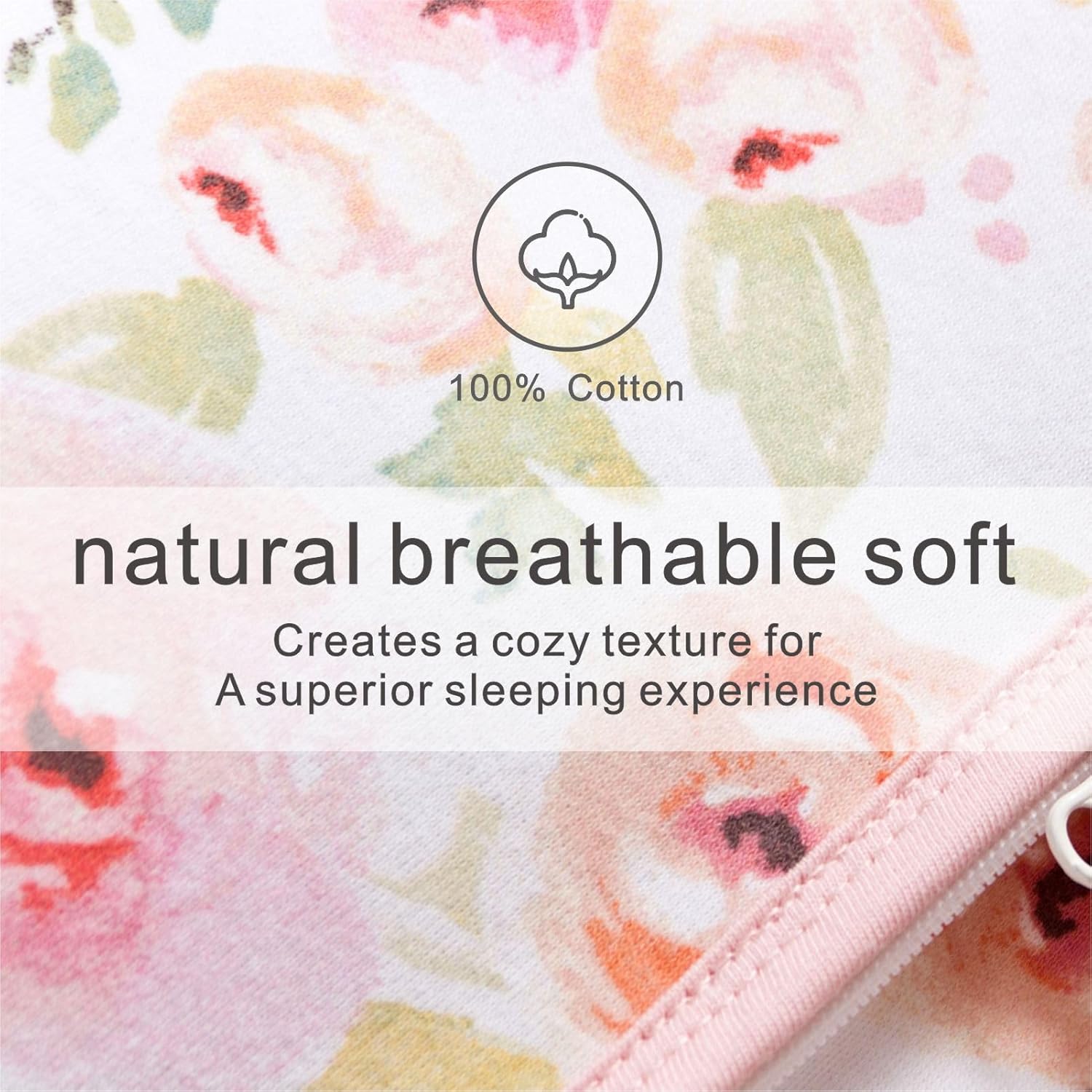 TOG 0.5 – Saco de dormir para bebé, de 0 a 6 meses, 100% algodón, cómodo, suave, sin mangas, ligero, con cremallera de 2 vías, para bebés