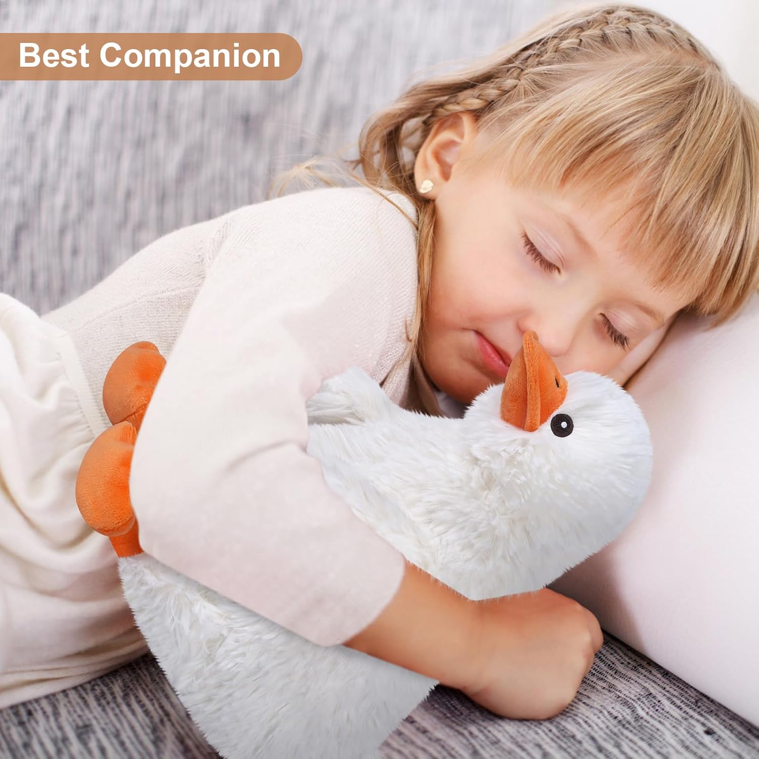 Peluches de pato para microondas, peluches de pato, almohadillas térmicas para calambres, alivio del dolor y el estrés, peluche de pato compañero