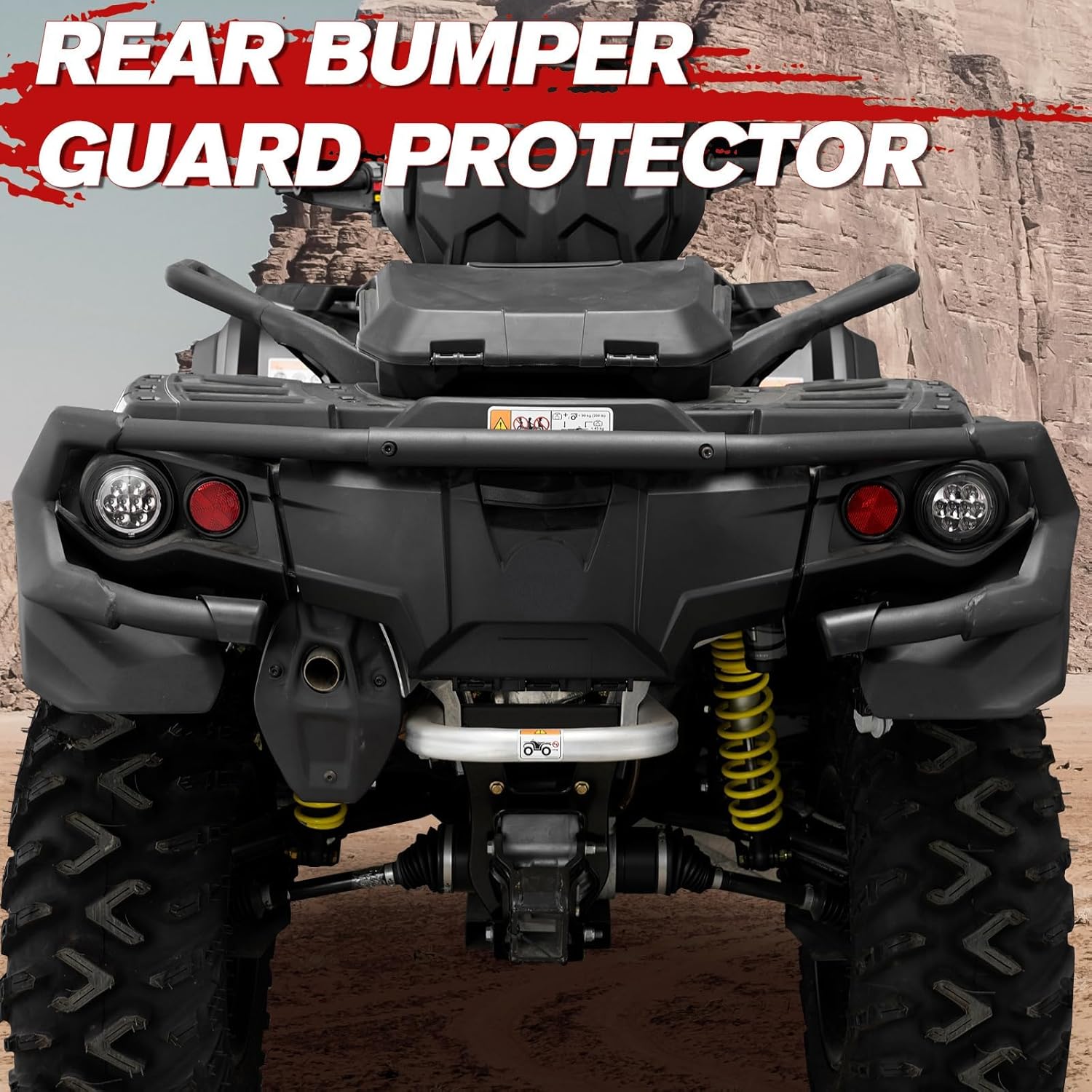 A & UTV PRO Kit de parachoques delantero y trasero para Can Am Outlander 450 500 570 650 800 850 1000 MAX 2012-2023, accesorios de protección de