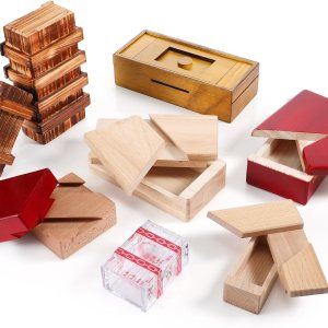 Hanaive Caja de rompecabezas de 8 piezas con compartimento oculto para adultos, caja de rompecabezas 3D para regalo de dinero, caja de rompecabezas Hanaive Caja de rompecabezas de 8 piezas con compartimento oculto para adultos, caja de rompecabezas 3D para regalo de dinero, caja de rompecabezas