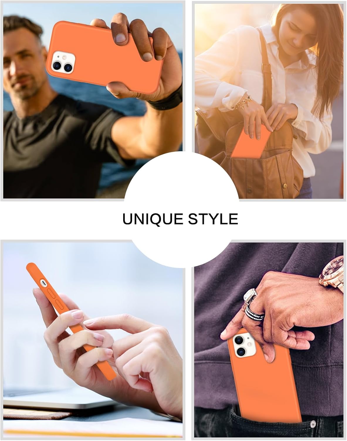 BENTOBEN Funda para iPhone 11, iPhone 11, funda delgada de silicona líquida de gel suave, antiarañazos, a prueba de golpes, con forro de microfibra