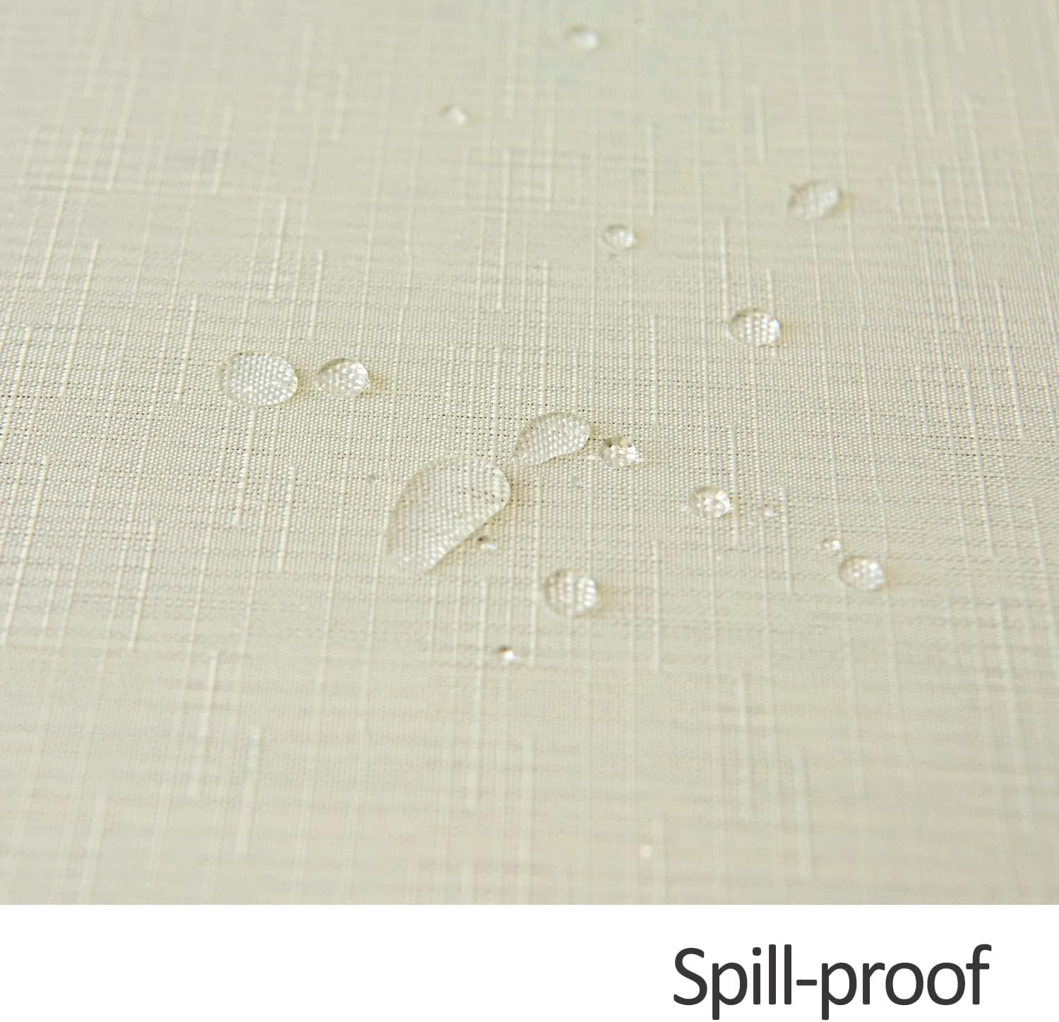 maxmill Mantel rectangular con textura de lino sintético, resistente al agua, sin arrugas, a prueba de derrames, mantel suave para decoración de