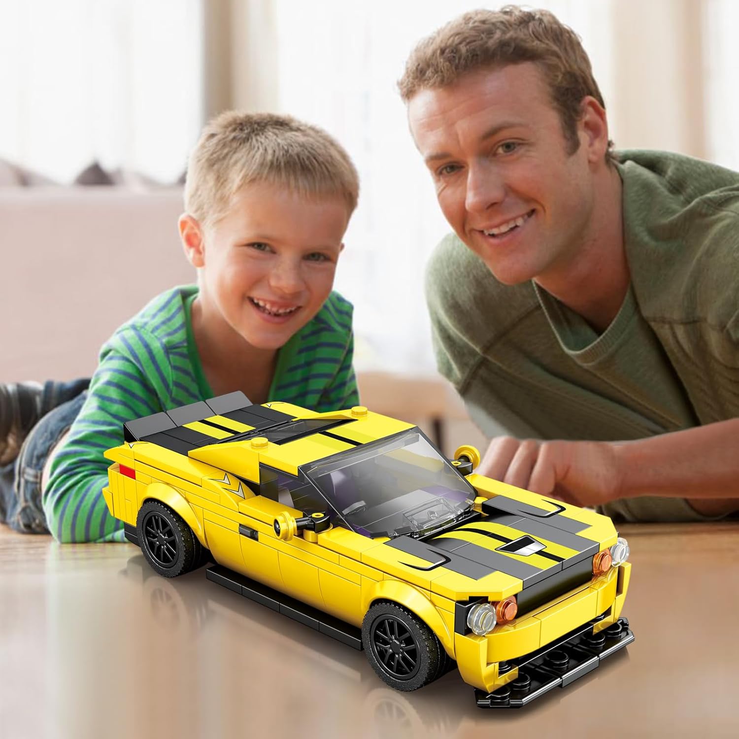 ZYLEGEN Kit de construcción de autos súper deportivos, juguete de construcción de modelo Hypercar, kit de bloques de construcción de autos de