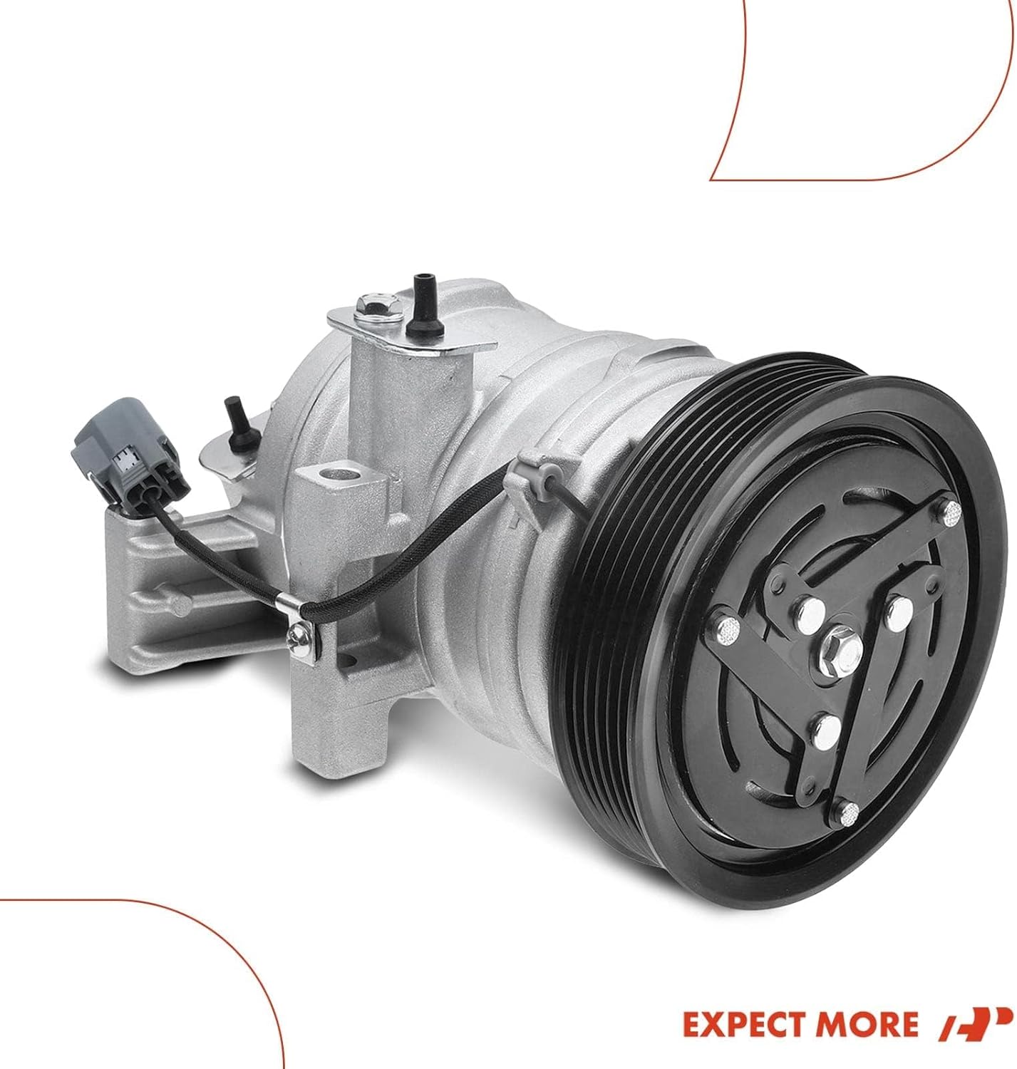 A-Premium Compresor de AC con embrague compatible con Mazda 3 2.3L 2007-2009, 6 2.3L 2006-2007, turboalimentado