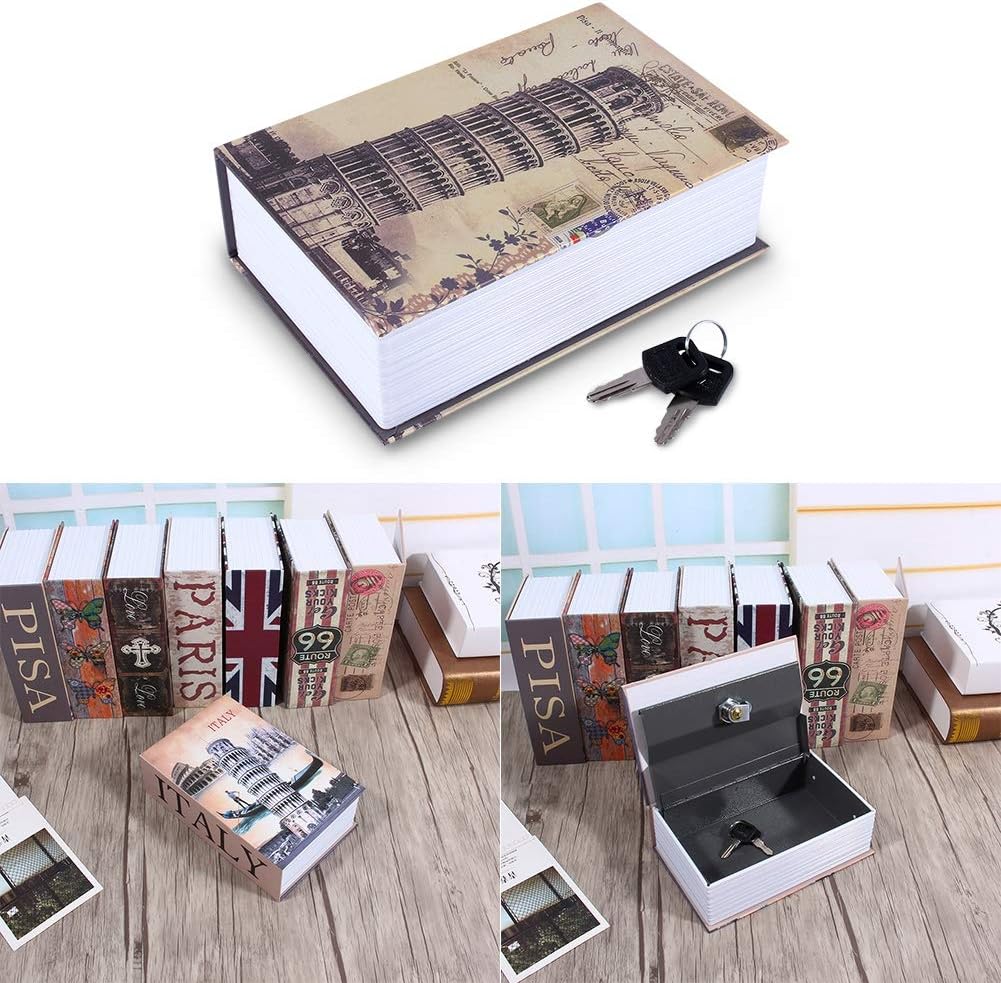 CHICIRIS Caja de seguridad, caja de seguridad secreta de libro de diccionario, caja de seguridad para dinero en efectivo, para el hogar, oficina,