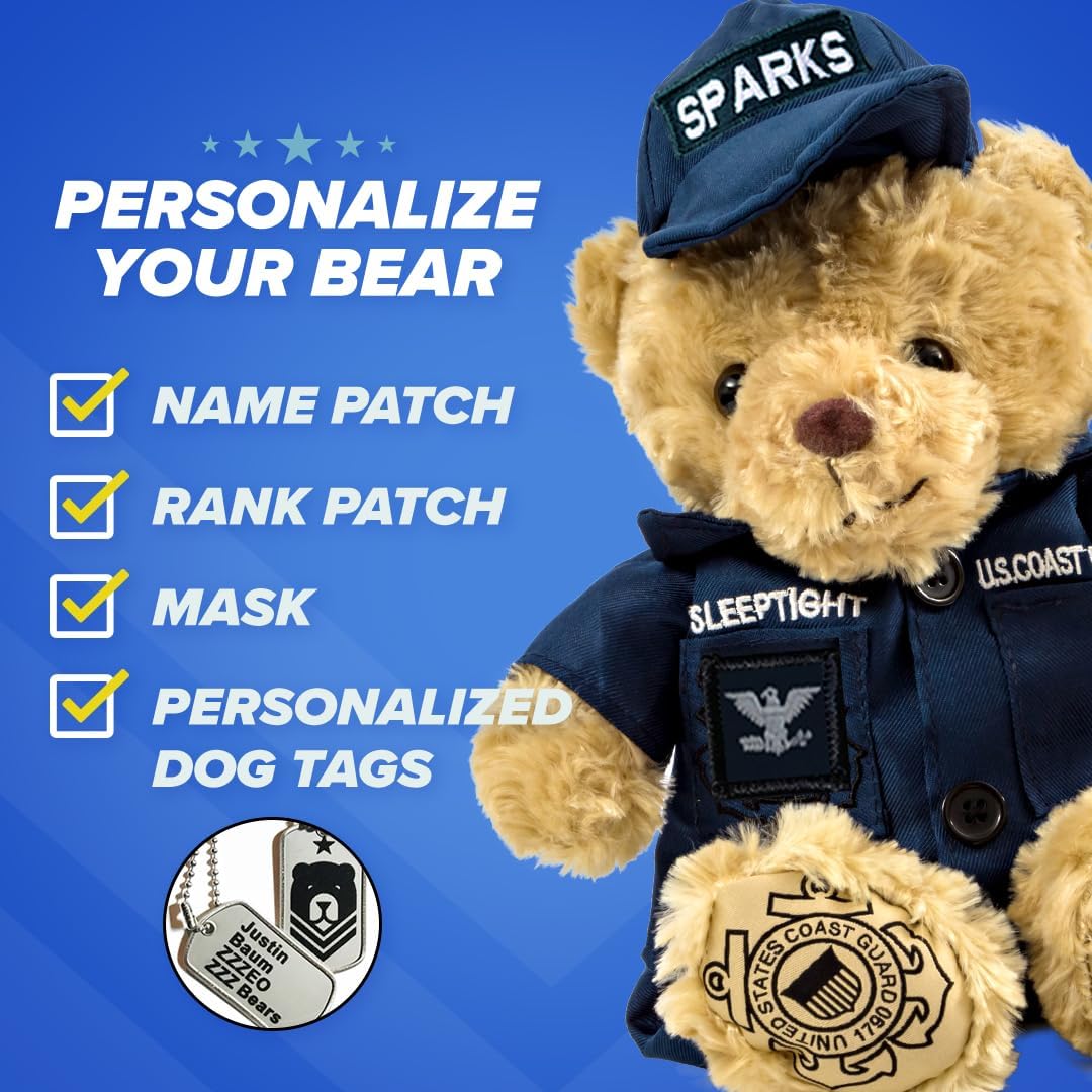 ZZZ Bears Oso de guardacostas personalizado