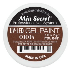 Mia Secret Sistema de uñas profesional UVLED Gel Paint – 0.18 oz (cacao) Mia Secret Sistema de uñas profesional UVLED Gel Paint – 0.18 oz (cacao)