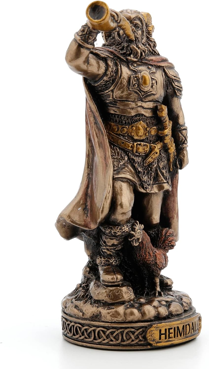 Veronese Design Figura miniatura de Dioses nórdicos (Heimdall, bronce)