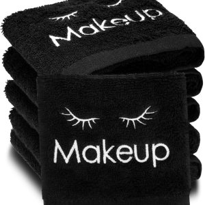 Shimeyao 6 paños de maquillaje reutilizables de 13 x 13 pulgadas, paños de limpieza facial, toallas de algodón para cosméticos, toallas de Shimeyao 6 paños de maquillaje reutilizables de 13 x 13 pulgadas, paños de limpieza facial, toallas de algodón para cosméticos, toallas de