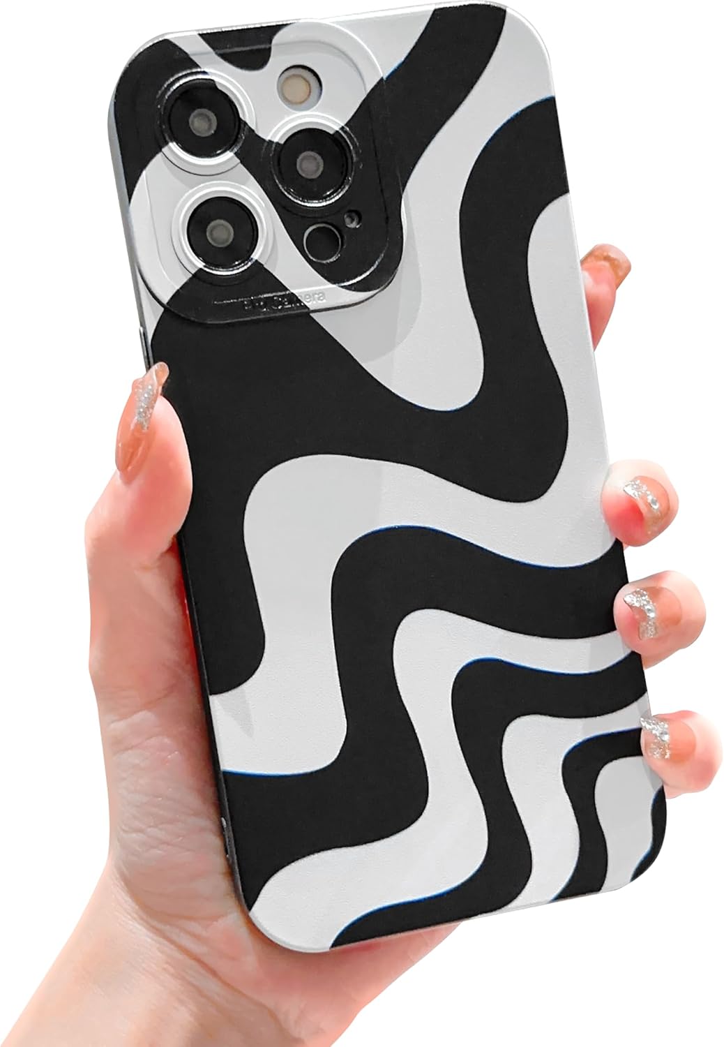 YKCZL Funda compatible con iPhone 14 Pro Max, bonito patrón artístico para mujeres y niñas, funda protectora de lente de cámara completa de TPU