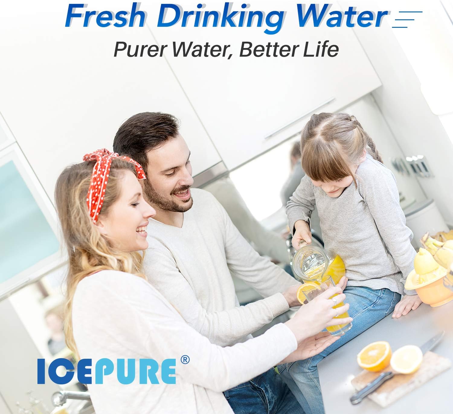 Filtro de agua para toda la casa de 10 x 4.5 pulgadas de 5 micrones compatible con GE FXHTC, GXWH40L, RFC-BBSA, W50PEHD, Whirlpool WHKF-GD25BB,