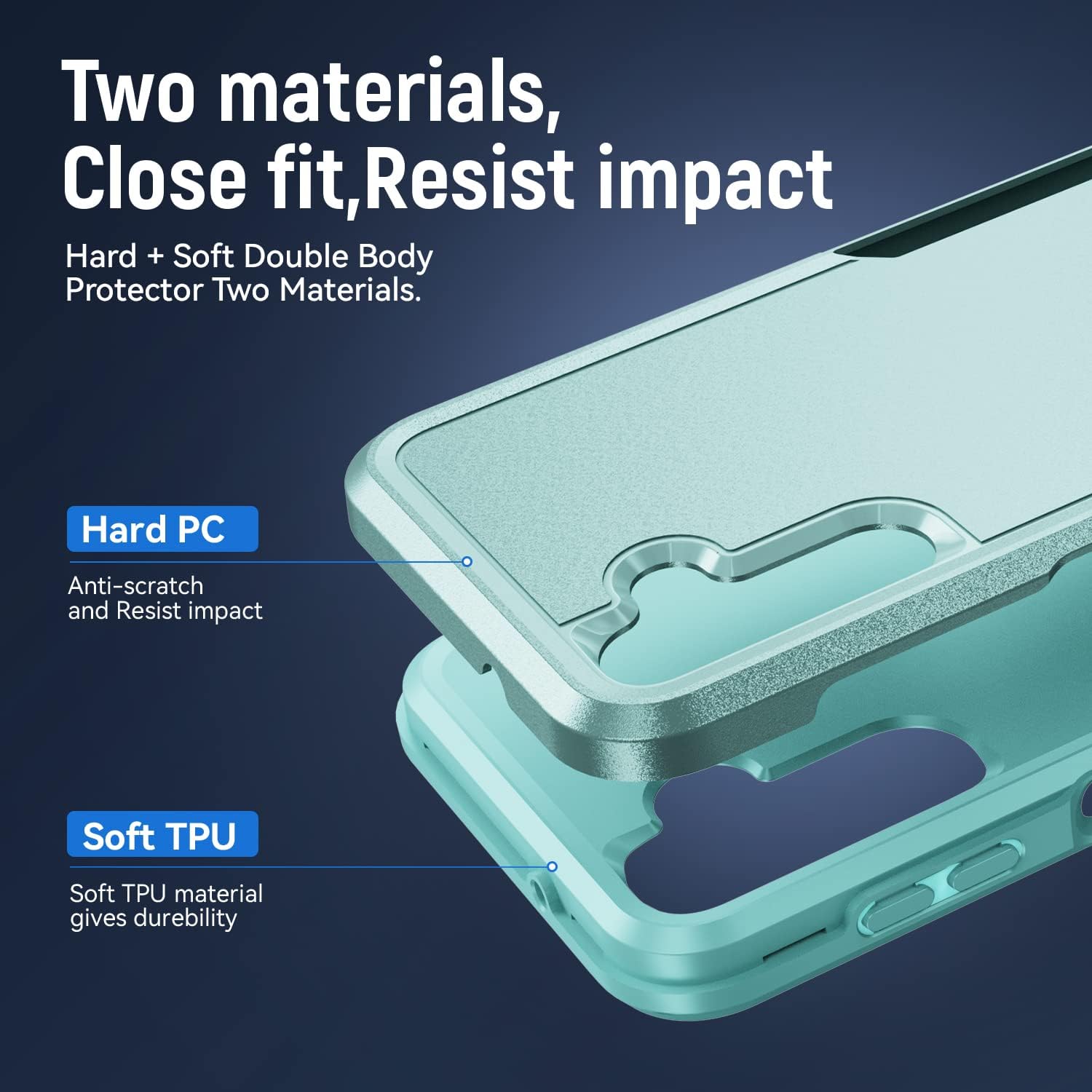 Fucozan Funda para Samsung Galaxy A14 5G con protector de pantalla con anillo de soporte, resistente protección de grado militar a prueba de golpes