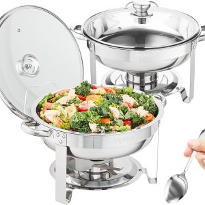 VEVOR Juego de bufé de platos para rozar, 2 paquetes-B, plateado VEVOR Juego de bufé de platos para rozar, 2 paquetes-B, plateado