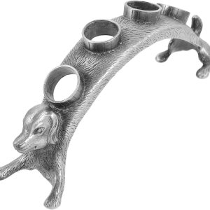 Gadpiparty Soporte de exhibición de mesa Diseño de perro Tapones de vino de 4 agujeros Soporte de tapón de botella Ramo de aleación de botella de Gadpiparty Soporte de exhibición de mesa Diseño de perro Tapones de vino de 4 agujeros Soporte de tapón de botella Ramo de aleación de botella de