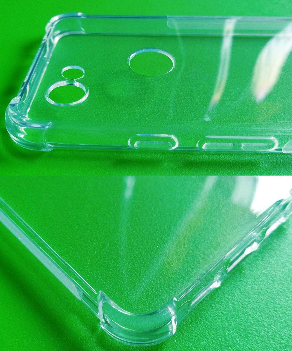 TIYA para Google Pixel 3A caso TPU transparente cuatro esquinas cubierta transparente suave funda