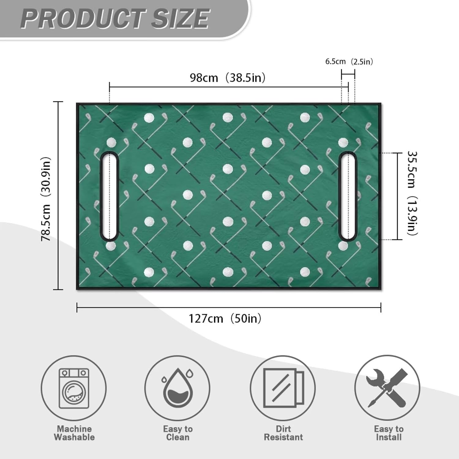 Darisoco Golf Cart Seat Covers Golf Cart Seat TowelBlanket Golf Cart Accessories Fit for Most 2 Seat Golf Carts