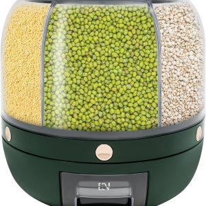 Tanque grande multigrano, Dispensador de grano seco de arroz de 6 compartimentos, Contenedor de almacenamiento de pellets de alimentos Tanque de Tanque grande multigrano, Dispensador de grano seco de arroz de 6 compartimentos, Contenedor de almacenamiento de pellets de alimentos Tanque de