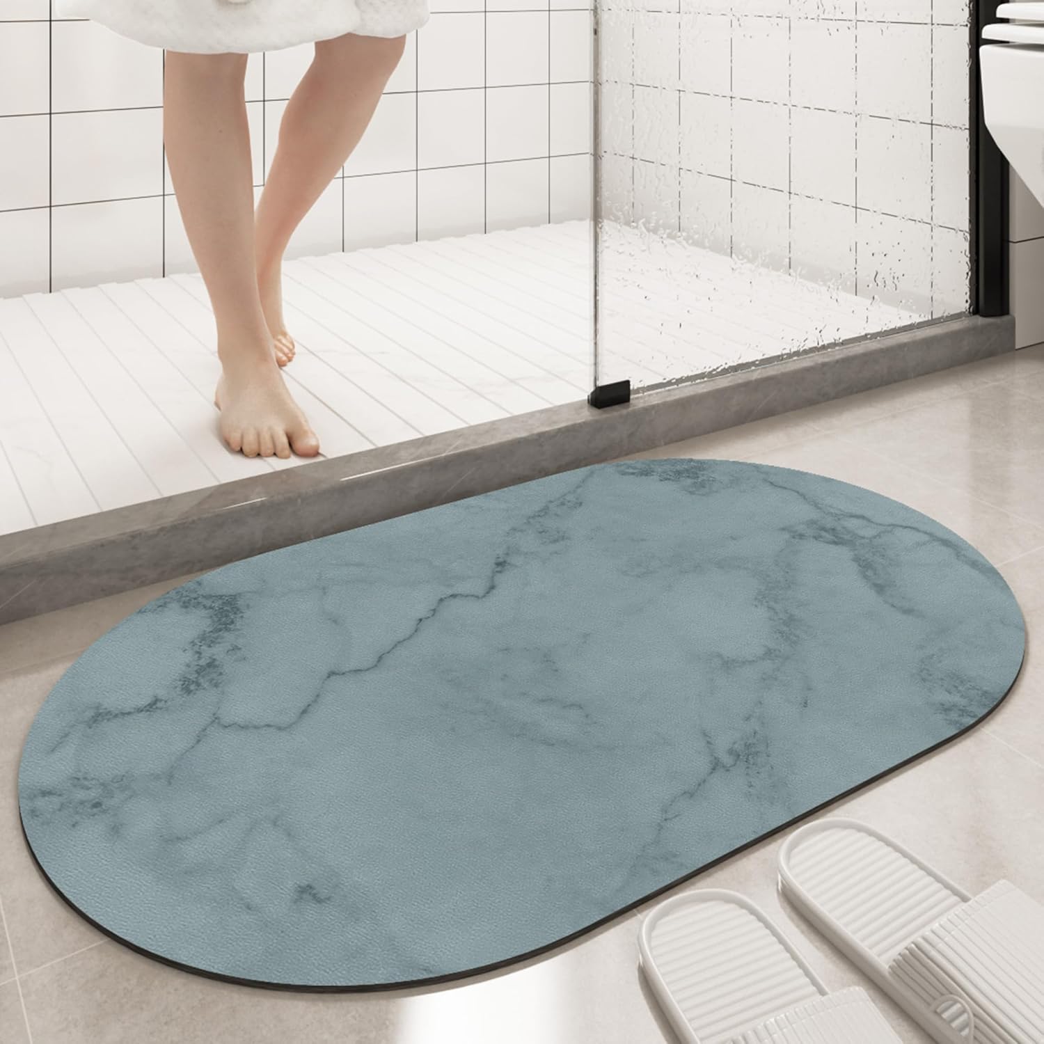 Tapete de baño súper absorbente, de 31.5 x 19.7 pulgadas, de secado rápido, tapete de baño súper absorbente, tapete de piso para sala de estar,