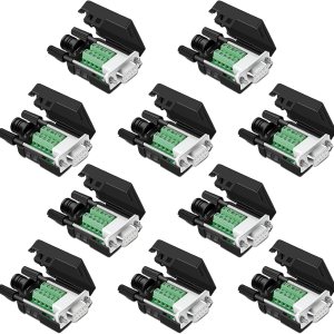 10 adaptadores seriales DB9 hembra sin soldadura RS232 D-SUB, 0.630 in más delgado 9Pin terminal de puerto sin soldadura placa de ruptura a presión 10 adaptadores seriales DB9 hembra sin soldadura RS232 D-SUB, 0.630 in más delgado 9Pin terminal de puerto sin soldadura placa de ruptura a presión