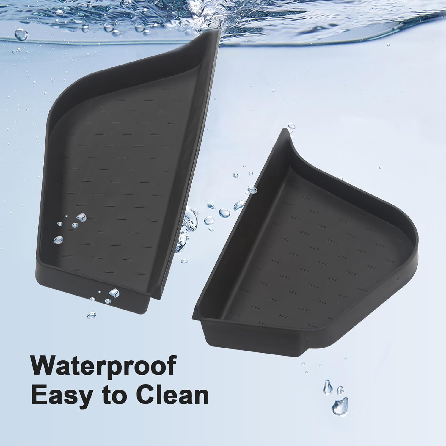 Bandejas organizadoras de maletero para accesorios Tesla modelo Y 2022, 2023, 2024, caja de almacenamiento lateral de carga trasera impermeable