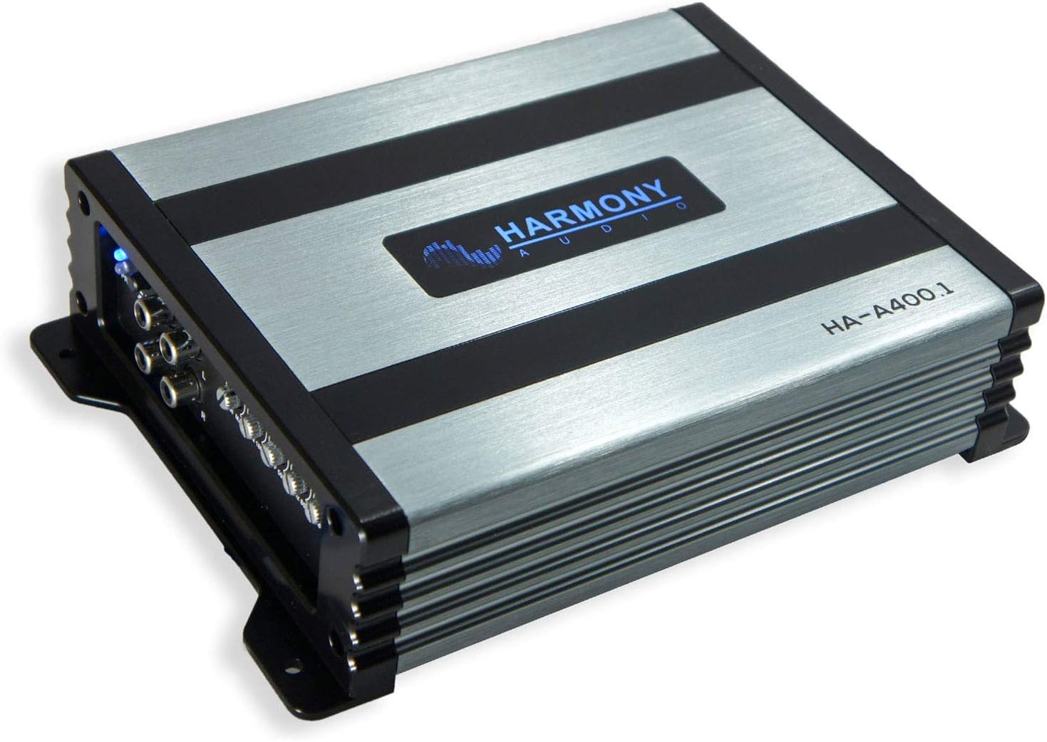 Harmony Audio Kicker Bundle compatible con cabina estándar universal C10 Comp Single 10″ cargado subcaja con amplificador Harmony HA-A400.1