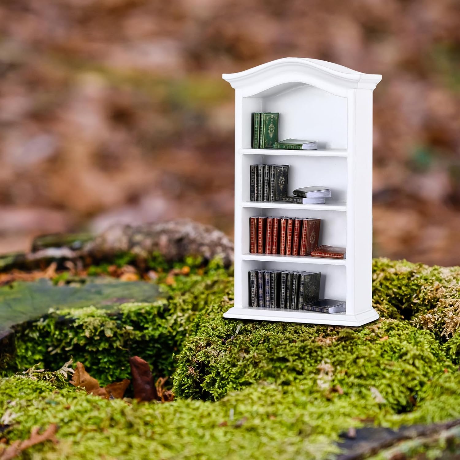 Poen 27 piezas 1 12 libros de casa de muñecas en miniatura a escala y una estantería de madera accesorios de decoración de casa de muñecas 1 12