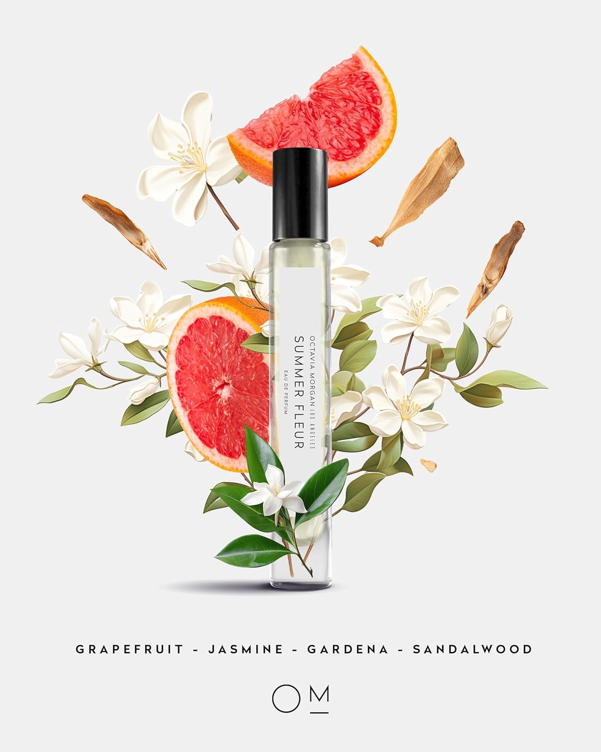 Los Angeles Summer Fleur Eau De Parfum Spray  Fragancia Floral Citrus Woody de larga duración  Fragancia en espray para hombres y mujeres, 0.3 fl oz