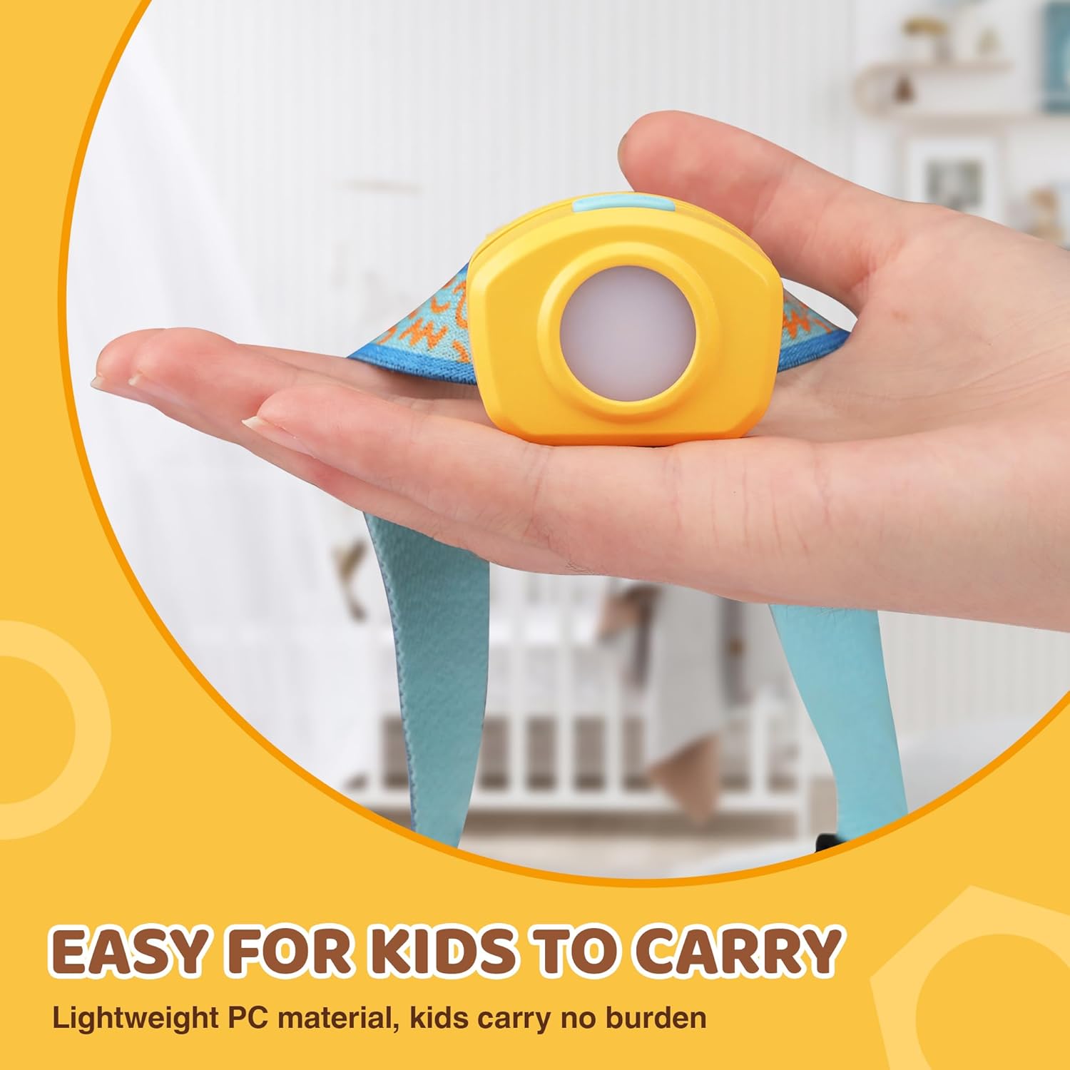EverBrite Linterna frontal LED recargable para niños con modo RGB y diadema ajustable, 3 modos de faros multicolor para niños, lámpara de cabeza