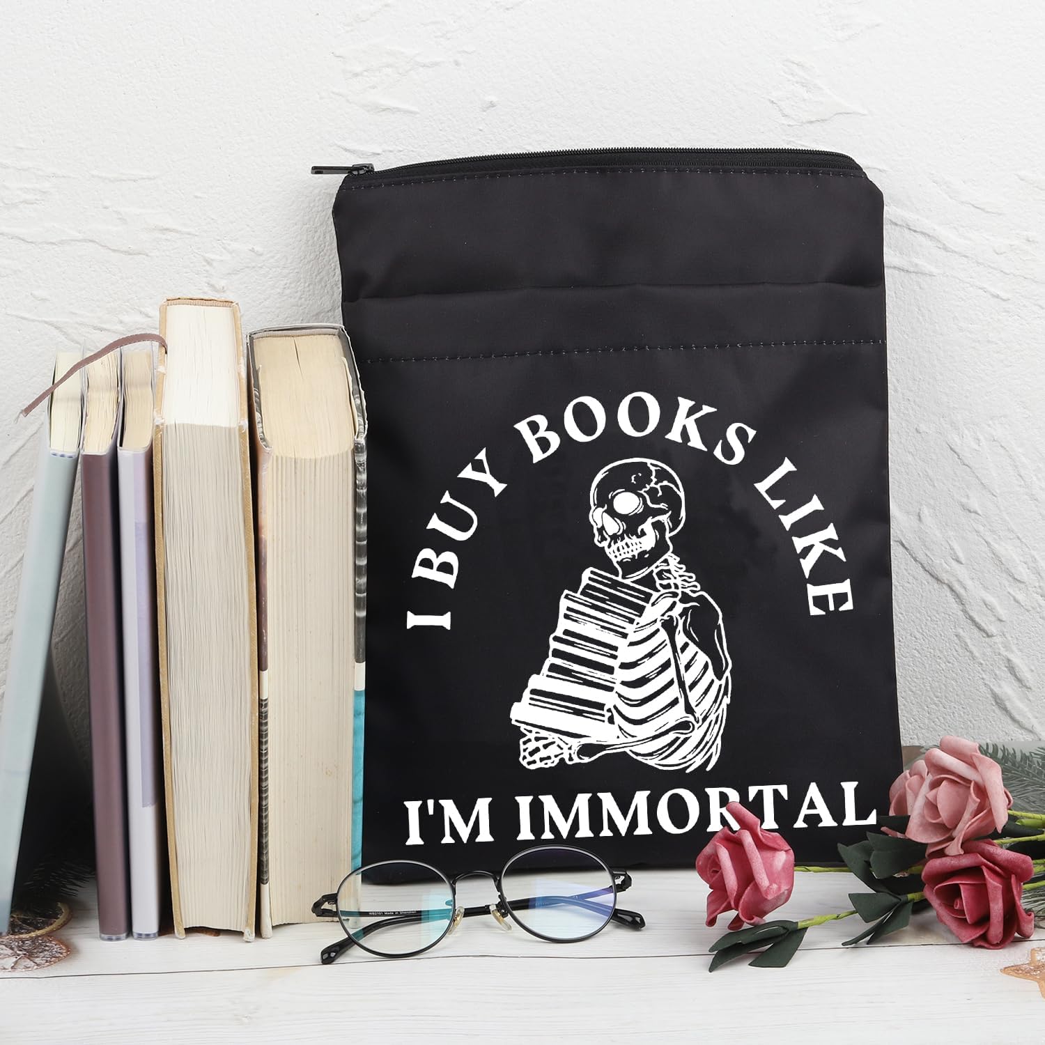 BDPWSS Regalos para lectores de romance oscuro I Buy Books Like I’m Immortal Funny Bookish Gift for Reader Teacher Librarian Booktok Merch (Comprar