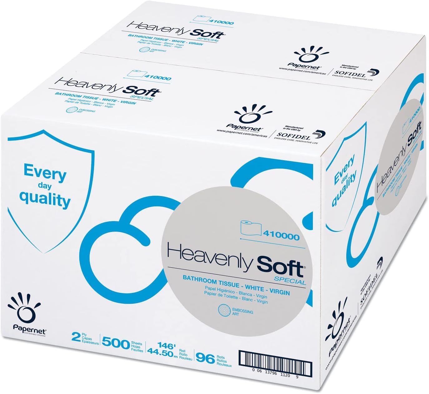 Papel higiénico 2 capas 4.5X3.75