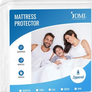 DMI Waterproof Mattress Protector Mattress Pad Waterproof Mattress Cover Bed Pad and Bed Cover Encased Zippered Fit Twin DMI Waterproof Mattress Protector Mattress Pad Waterproof Mattress Cover Bed Pad and Bed Cover Encased Zippered Fit Twin