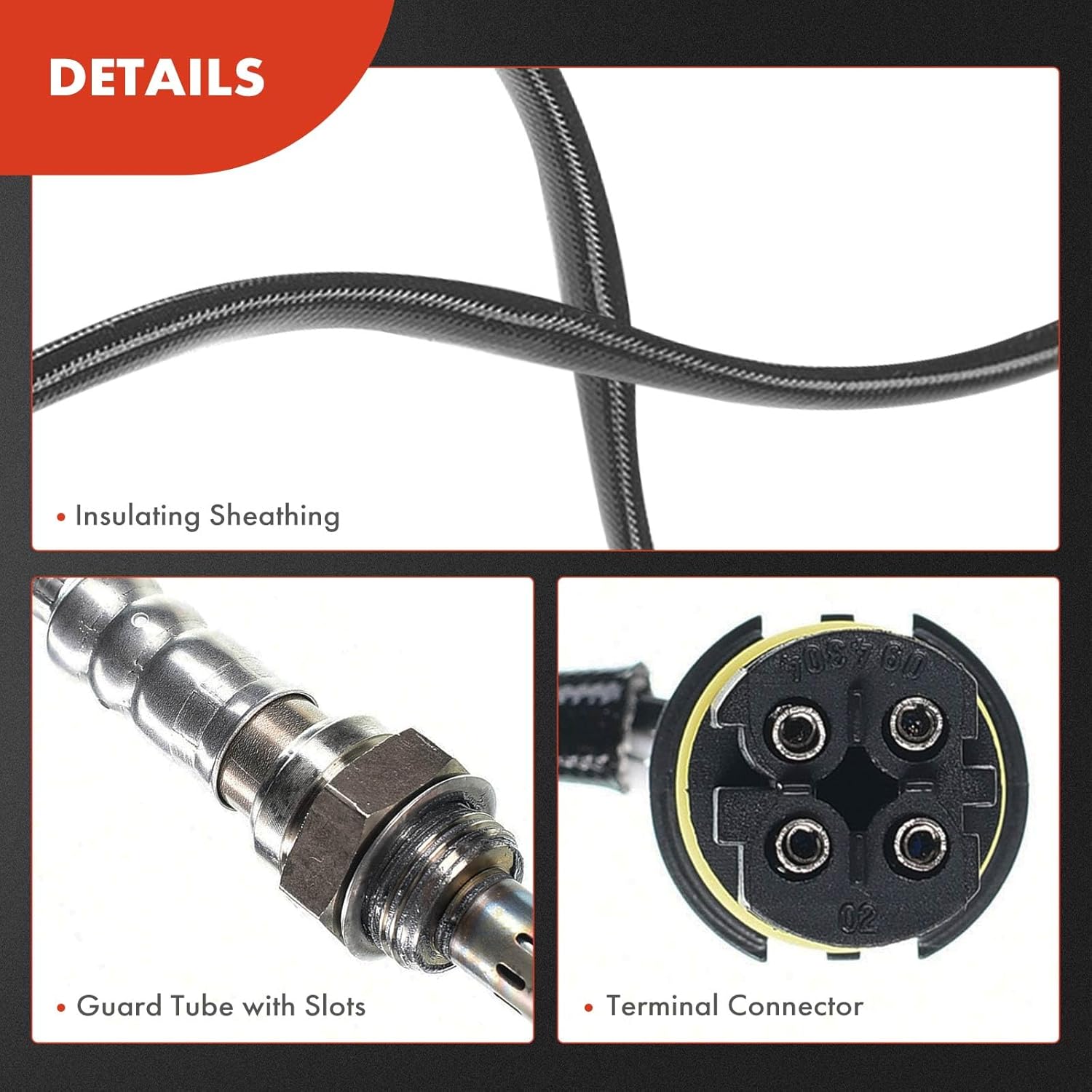 A-Premium Sensor de oxígeno O2 compatible con Mercedes-Benz C280 1998-2000, C43 AMG 1998-2000, CLK320 1998-2000, CLK430 1999-2000, Upstream Right,