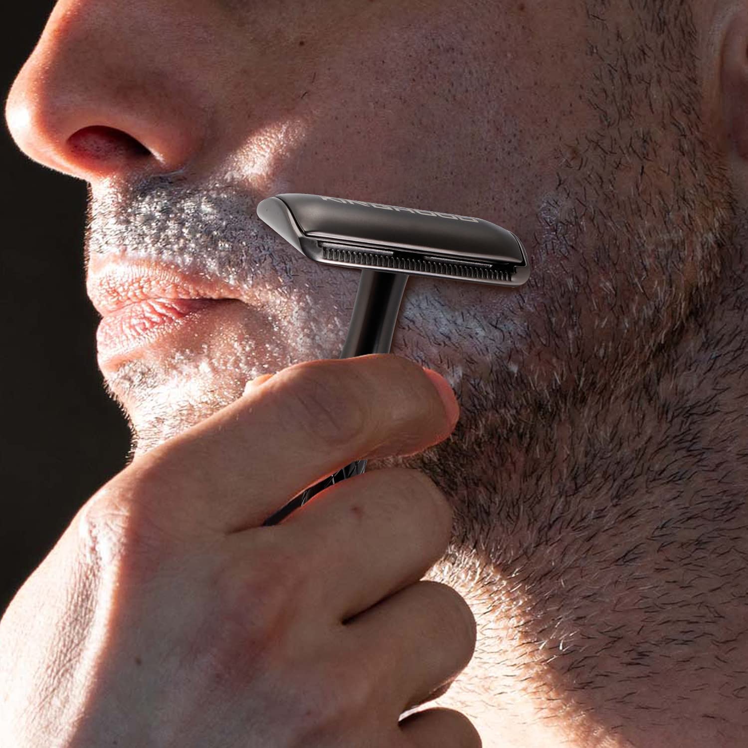 KINGHOOD Twinkle Series Zero Waste – Maquinilla de afeitar para hombres y mujeres, maquinilla de afeitar de seguridad de doble filo con 10 cuchillas