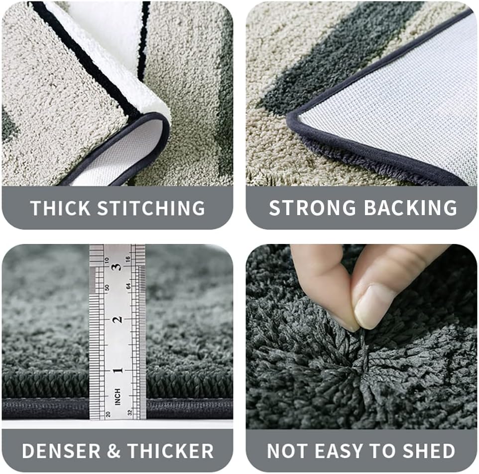 MRL Alfombra de baño, ultra suave y absorbente de agua, lavable a máquina, alfombra de baño lanuda de microfibra de lujo, tapetes de baño