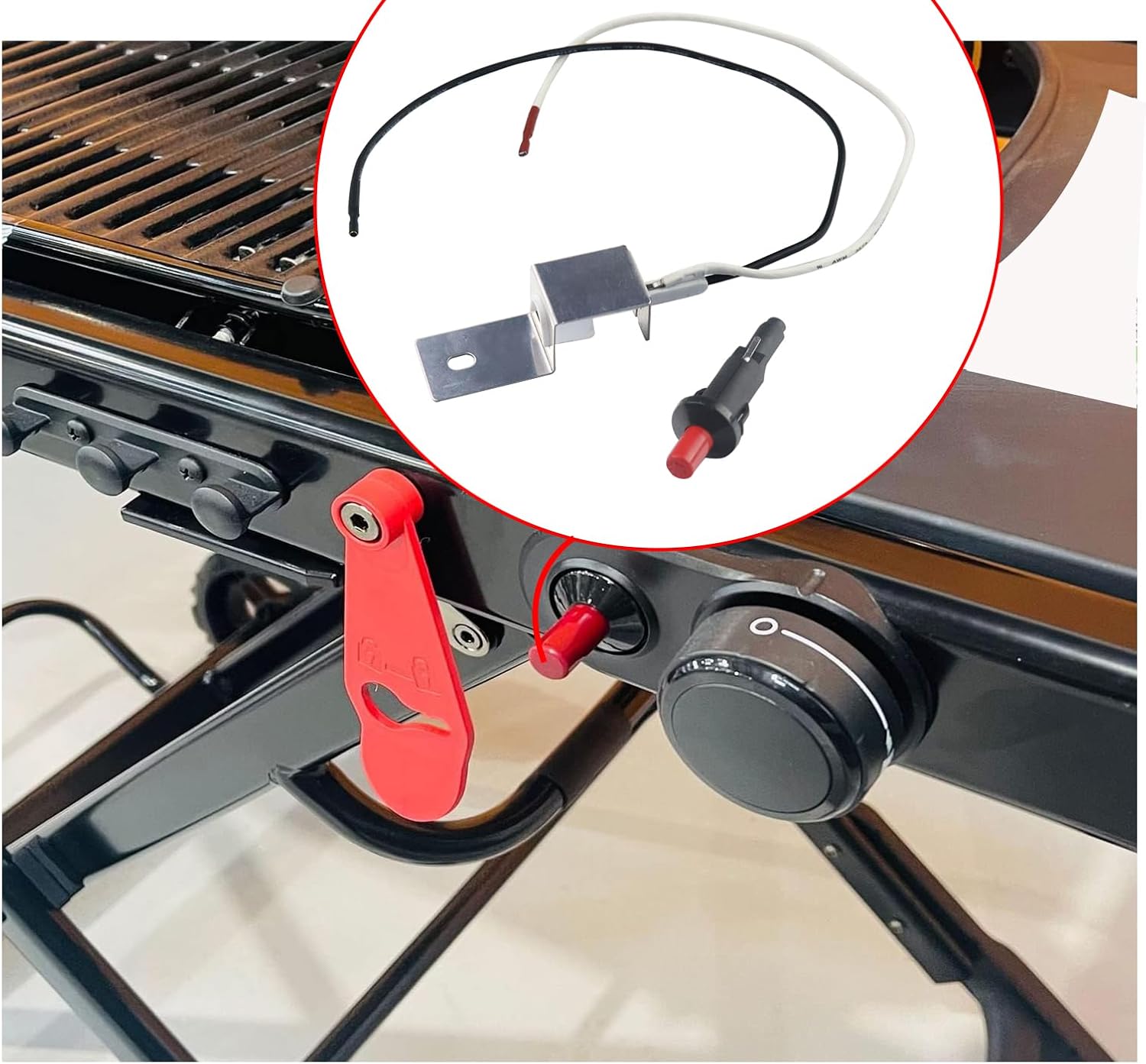80463 – Kit de encendido de repuesto para Weber Traveler Portable 9010001 9013001 9020001 9030001 Q100 Q120 Q200 Q220 Q1000 Q2000, botón de
