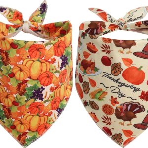 Bandana de Acción de Gracias para perro, bandana de otoño para perros pequeños, medianos y grandes y gatos Bandana de Acción de Gracias para perro, bandana de otoño para perros pequeños, medianos y grandes y gatos