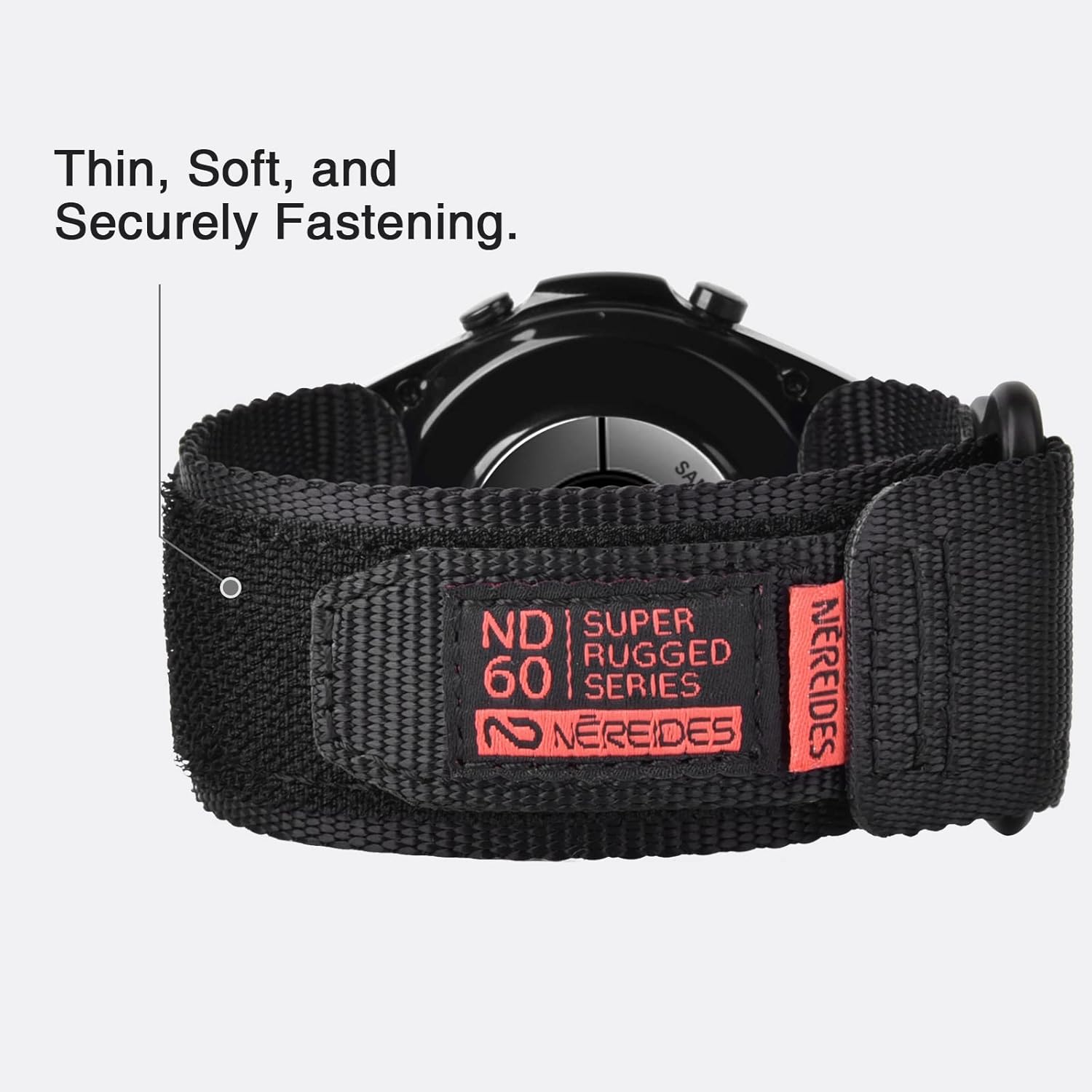 Compatible con Samsung Galaxy Watch 3 de 1.772 in, correa deportiva de nailon resistente con diseño de bucle tejido, correa de repuesto resistente