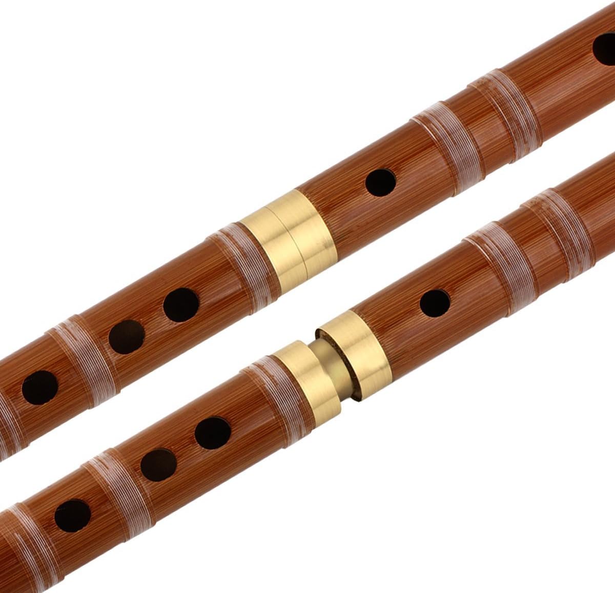 Instrumento musical chino hecho a mano tradicional flauta de bambú Dizi en clave D 1 unids