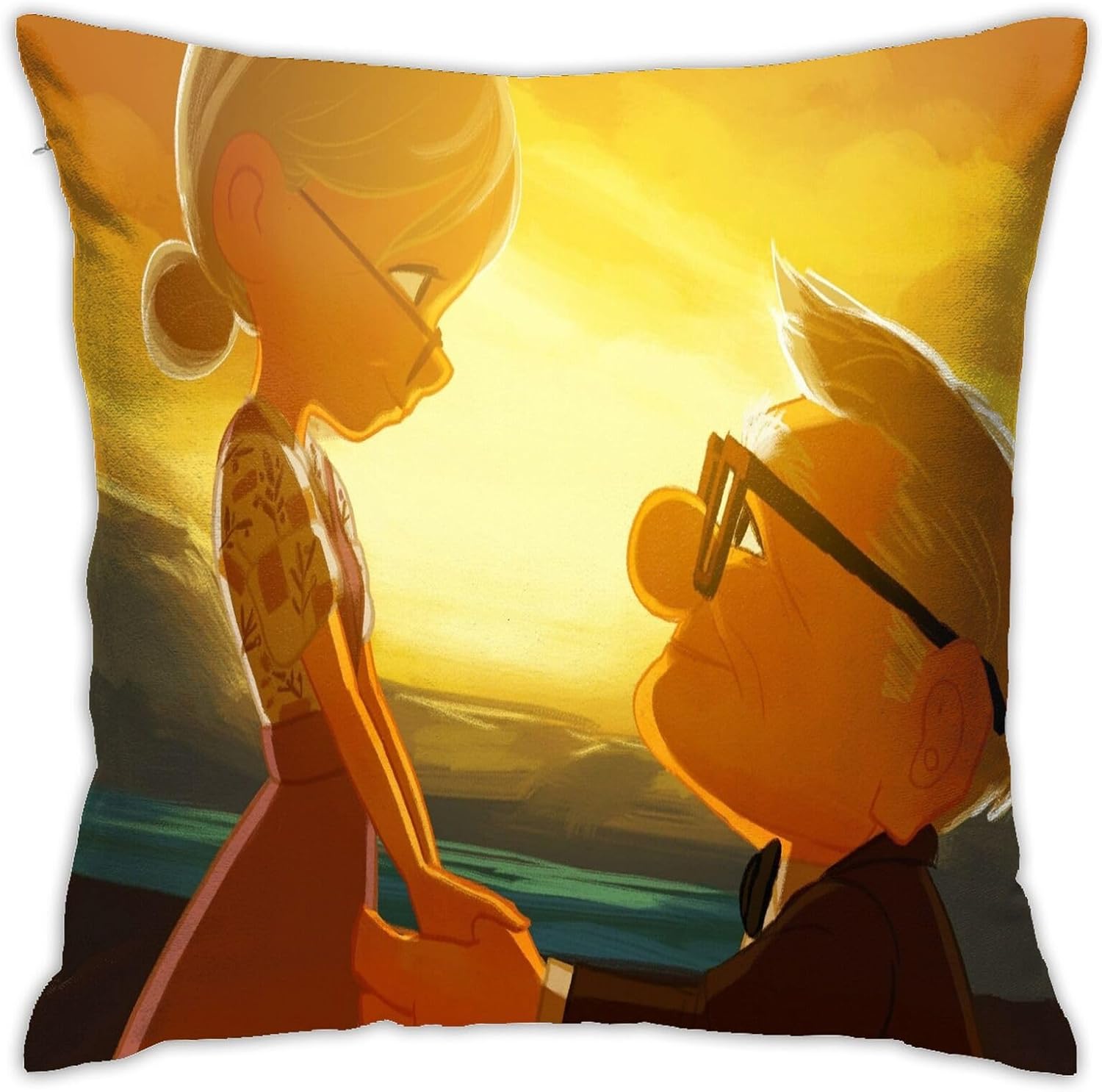 Fevayeer Carl and Ellie Love – Fundas de almohada decorativas para aniversario, San Valentín, cumpleaños, ideas de regalo, funda de almohada para el